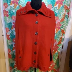 Anthropology Moth Wool cape style sweater